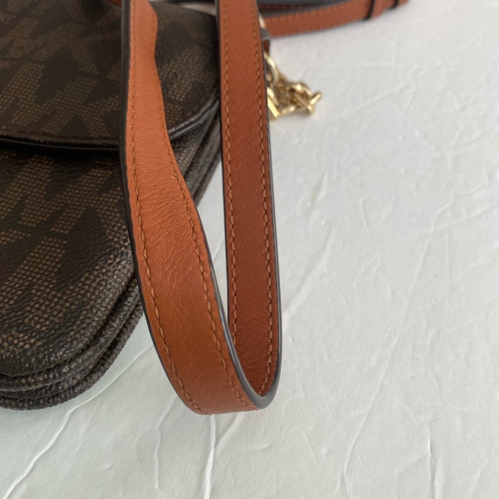 Michael Kors Signature Brown Crossbody Bag - Picture 6 of 16